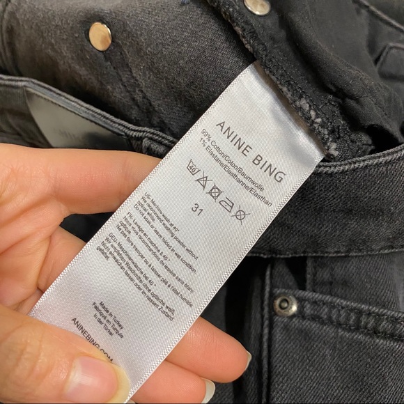 Anine Bing black highwaisted skinny jeans - Picture 8 of 8